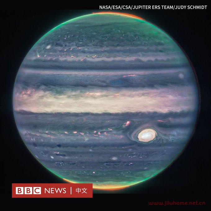 全球最大型太空望远镜詹姆斯·韦伯太空望远镜公布了木星前所未有的景象